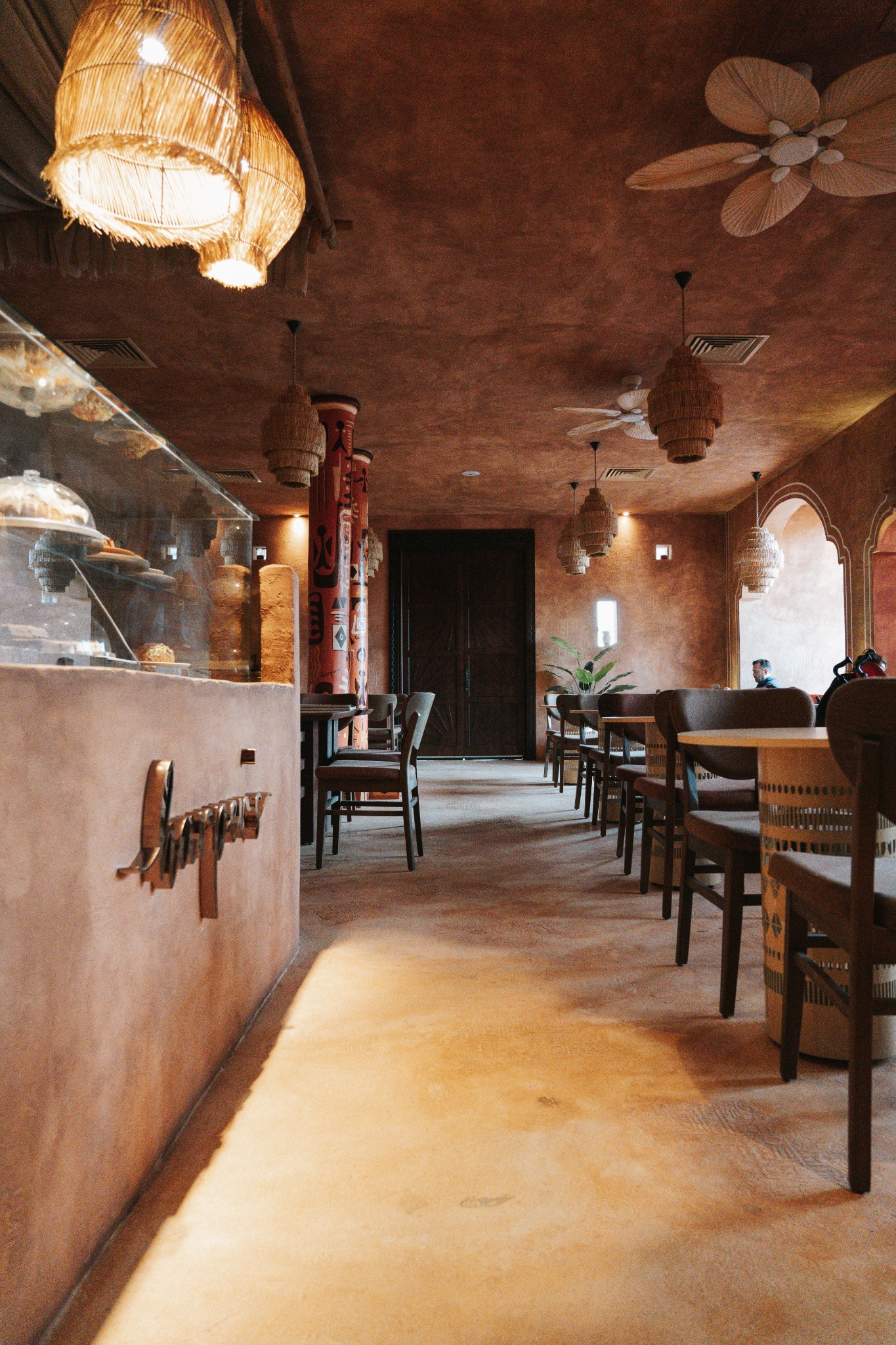 Moroccan inspired café interior